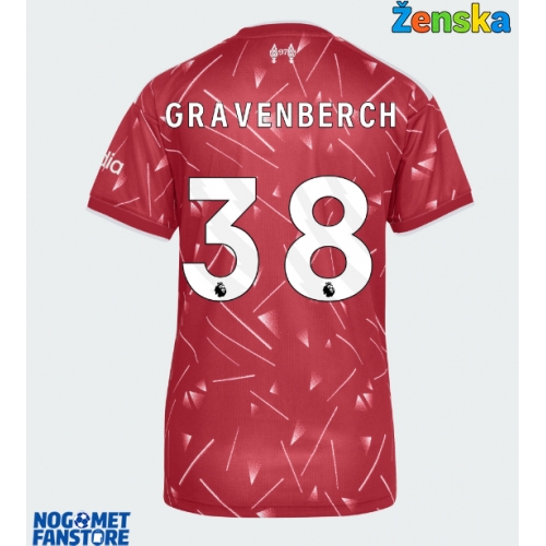Liverpool Ryan Gravenberch #38 Domaci Dres za Ženska 2026-27 Kratak Rukav